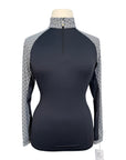 Kastel Denmark Sunshirt in Black and White Geo Raglan