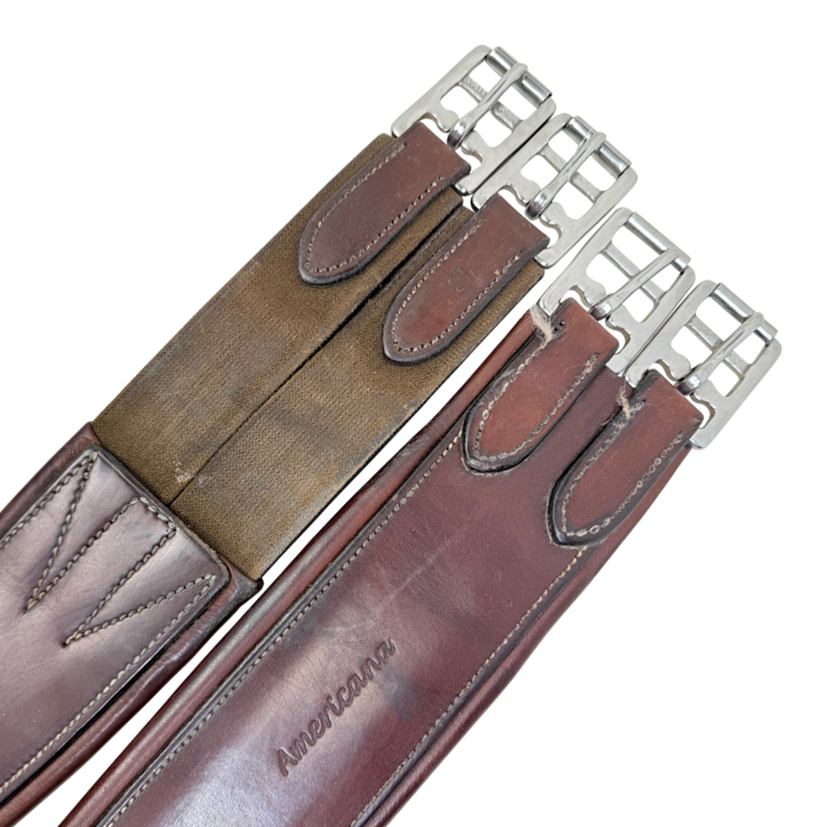 HK Americana Fancy Overlay Girth in Brown