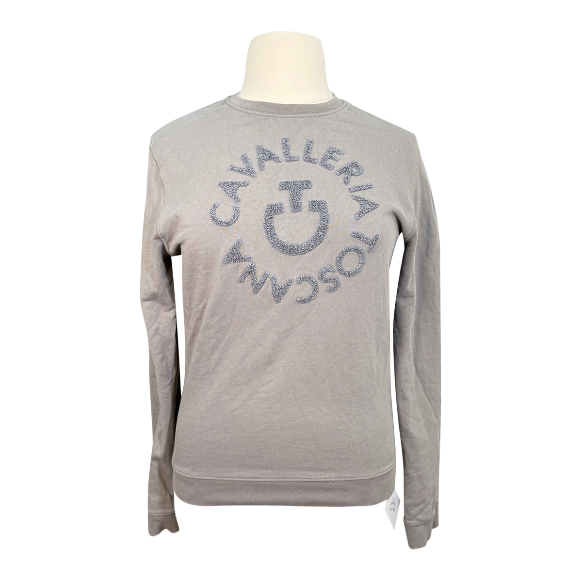 Cavalleria Toscana Sweatshirt w/ Sponge Logo in Grey