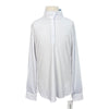 Ovation 'Ellie' Show Shirt in White/Blue Horseshoes