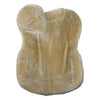 Inside fo Horze Faux Sheepskin Half Pad in Black/Natural