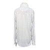 Ovation 'Ellie' Show Shirt in White/Blue Horseshoes