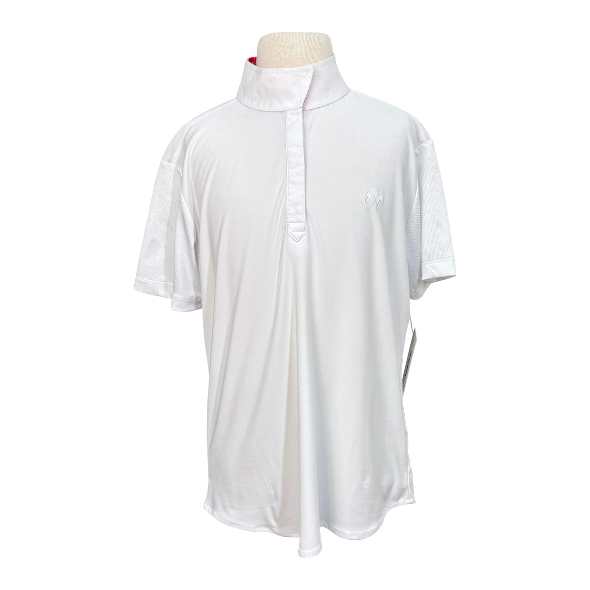 Ovation &#39;Ellie III&#39; Show Shirt in White/Pink Horses