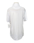 Ovation 'Ellie III' Show Shirt in White/Pink Horses