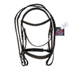 Ovation Classic 'Fancy Stitched Wide Nose Comfort Crown' Bridle in Brown