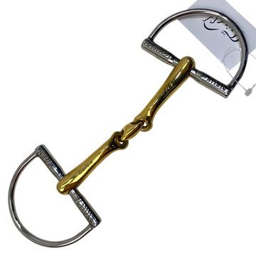 Neue Schule Verbindend Hunter Dee Ring Bit in Stainless/Gold