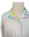 RJ Classics 'Sadie' Show Shirt in White/Tie Dye