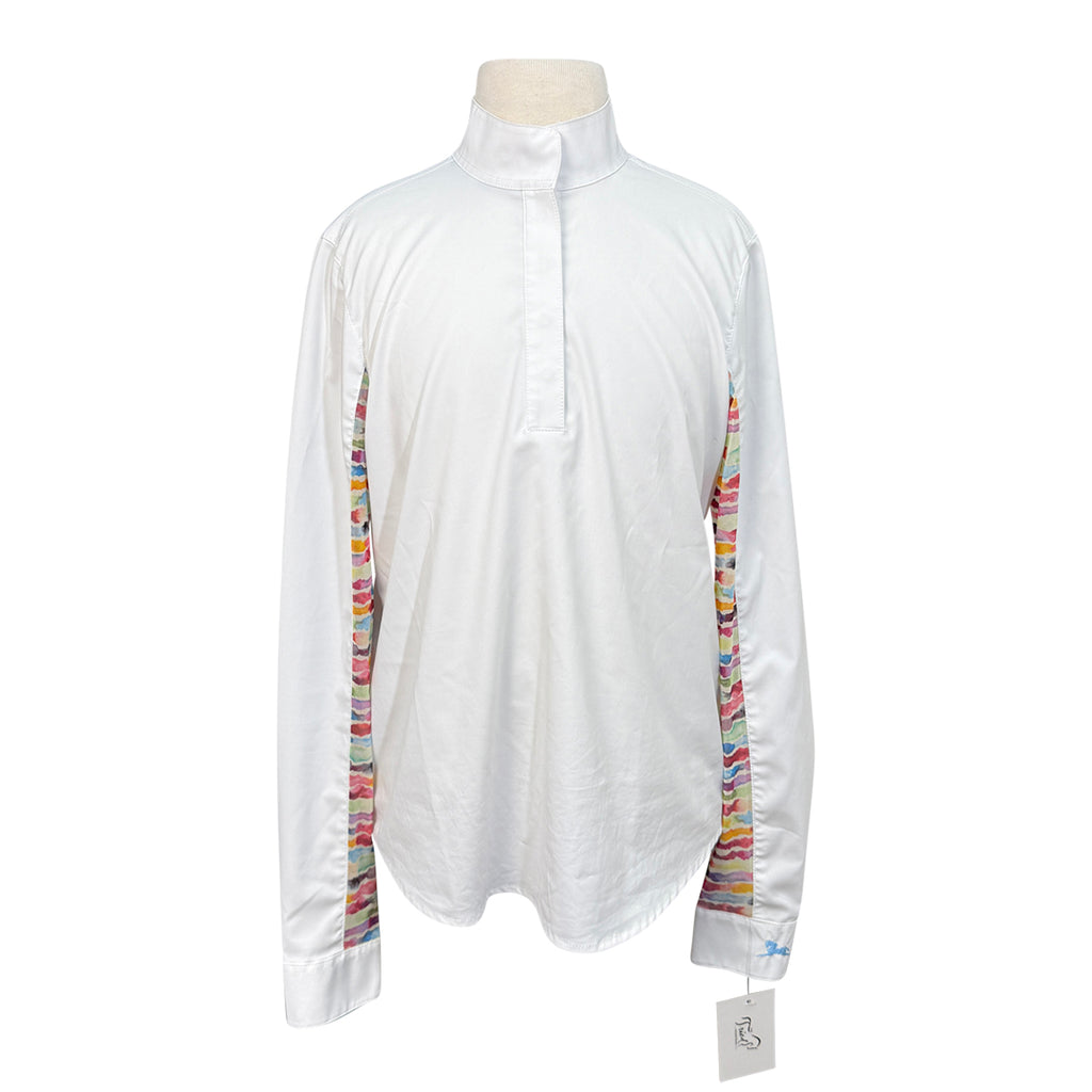 RJ Classics 'Lauren' Show Shirt in White/Watercolor