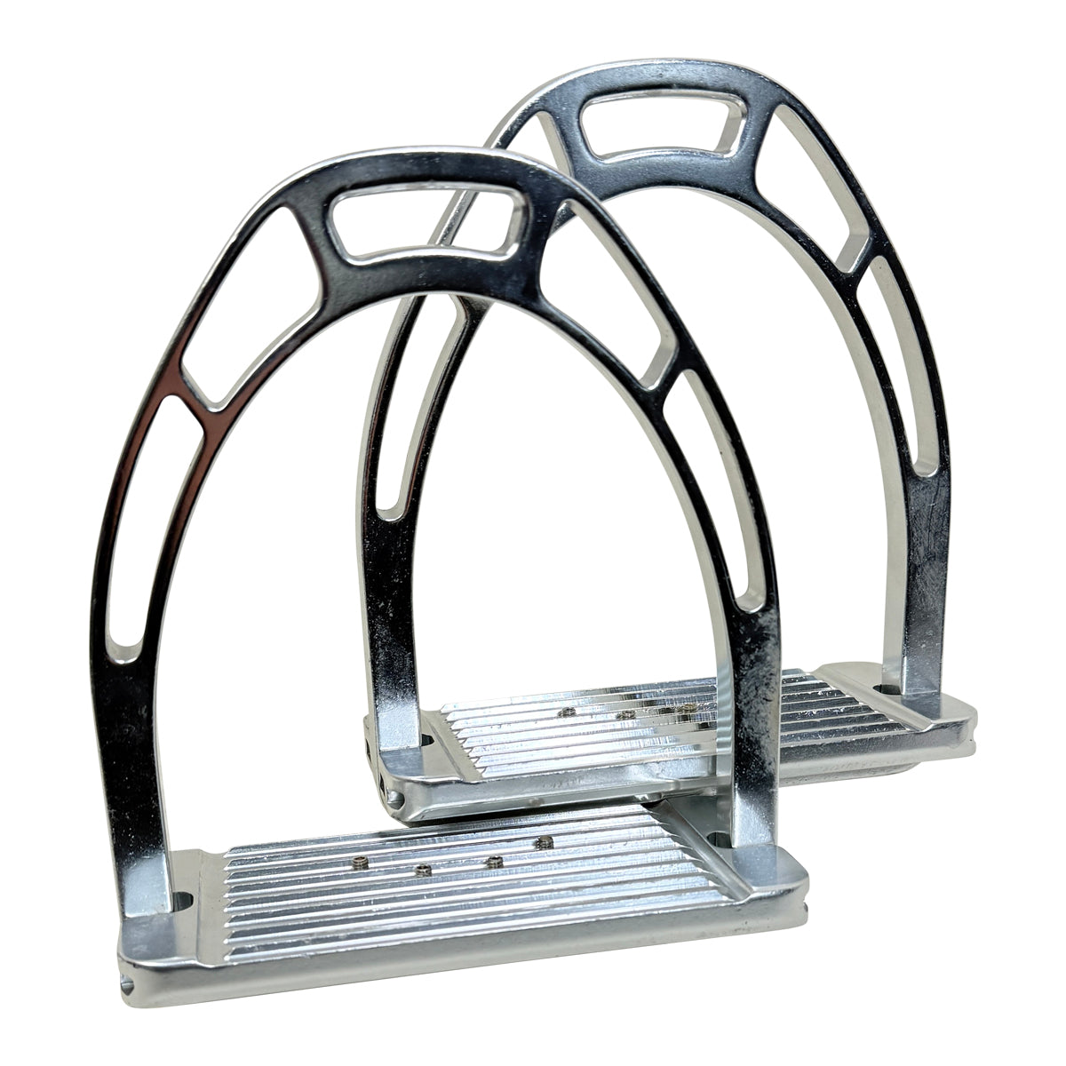 Acavallo Arco AluPro Stirrups in Silver