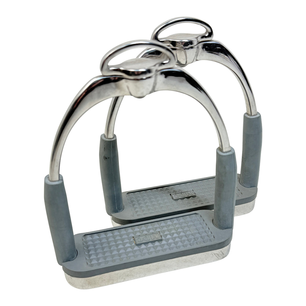 MDC Super Sport Stirrup Irons in Stainess Steel - 4 3/4"