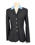 Winston Equestrian Exclusive Competition Coat in Black/Light Blue