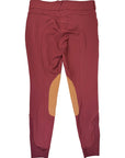 Dover Saddlery Wellesley Classic Knee-Patch Breech in Burgundy