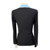 Winston Equestrian Exclusive Competition Coat in Black/Light Blue