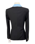 Winston Equestrian Exclusive Competition Coat in Black/Light Blue