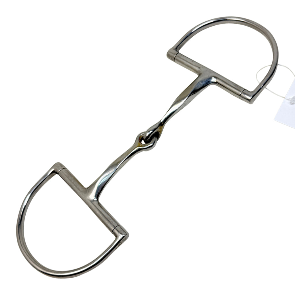 Slow Twist Single Joint Dee Ring Snaffle - 5.25"