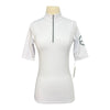 Equestrian Club 'Torry' Performance Top in White - Women's Large