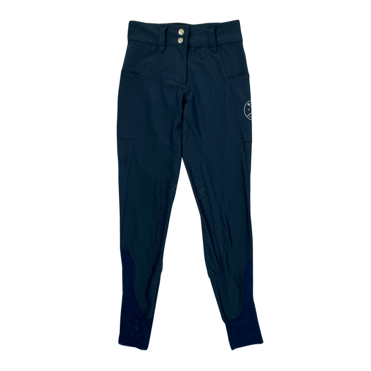 Free Ride Equestrian 'Lux' Full Seat Breeches in Navy