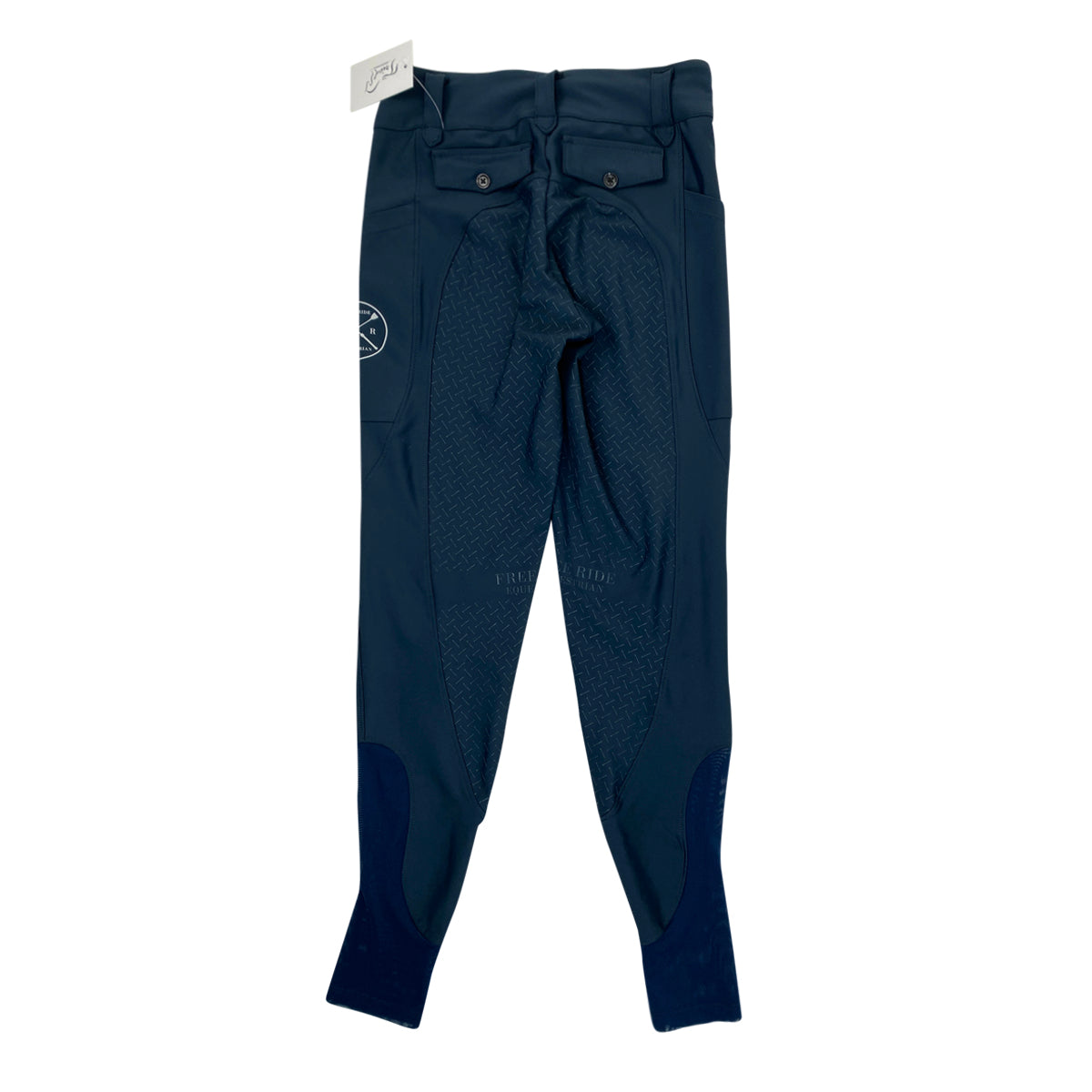 Free Ride Equestrian 'Lux' Full Seat Breeches in Navy