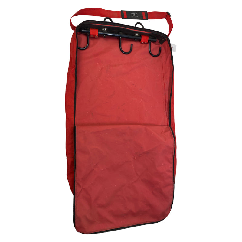 Inside fo Hanging Storage Bag in Red