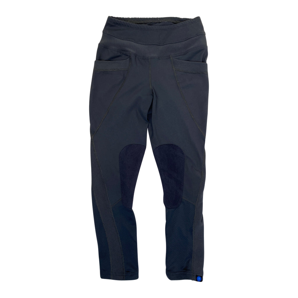 Irideon Kids 'Synergy' Knee Patch Tights in Slate