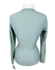 Cavalleria Toscana Perforated Training Polo in White/Sage