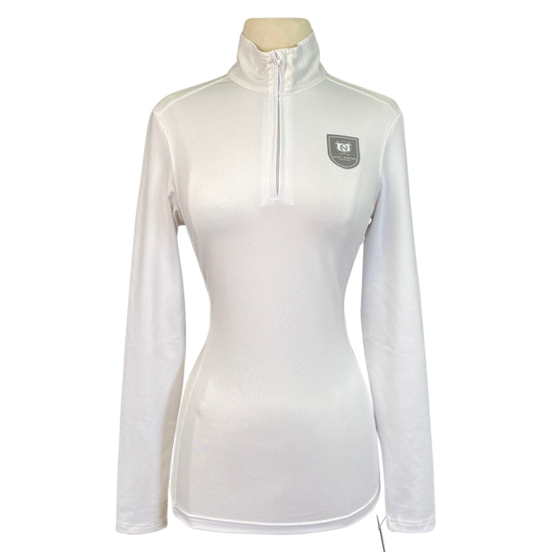 Noel Asmar 'Rue' 1/4 Zip Show Shirt in White