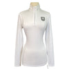 Noel Asmar 'Rue' 1/4 Zip Show Shirt in White