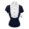Cavalleria Toscana SS Show Shirt w/Bib in Navy