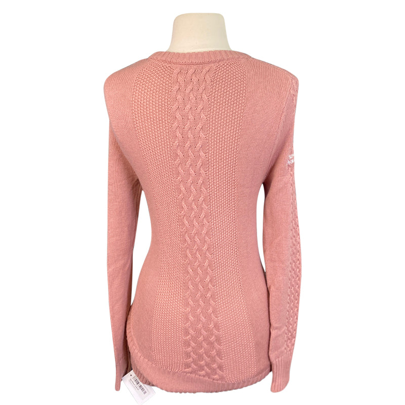 Back of Asmar Equestrian 'Alice' Sweater in Rose