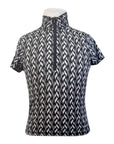Kerrits Ice Fil Short Sleeve in Black/Grey Wisp Horses 