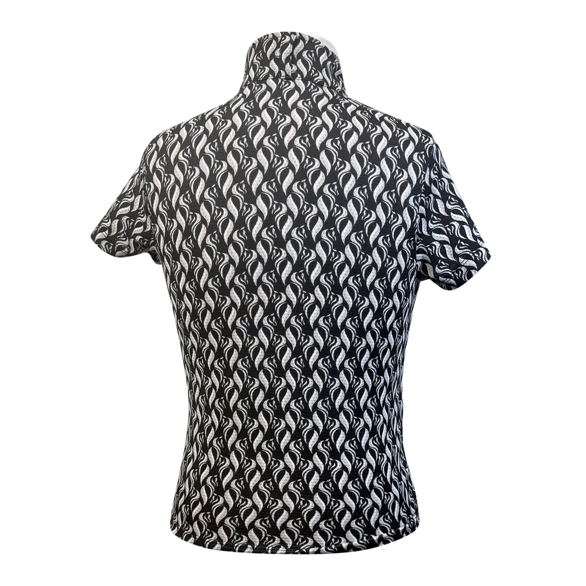 Kerrits Ice Fil Short Sleeve in Black/Grey Wisp Horses 