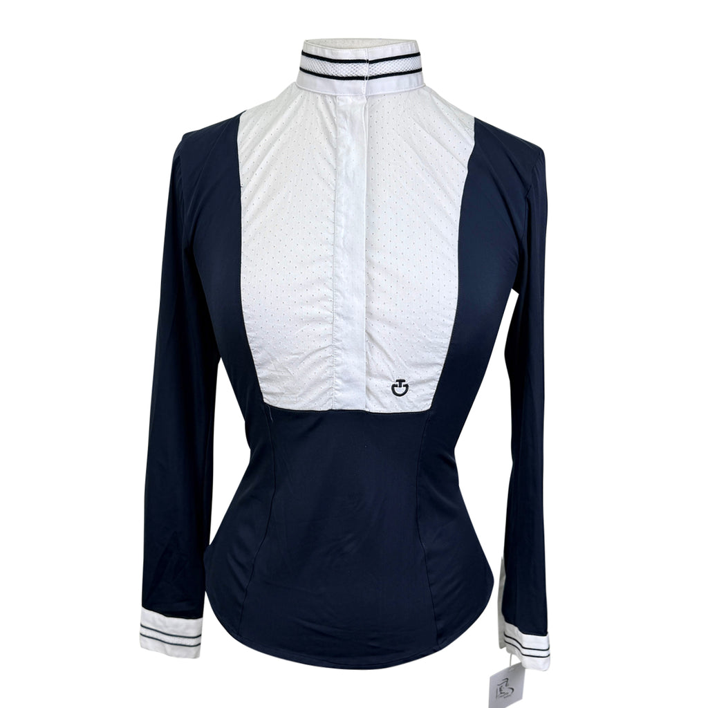 Cavalleria Toscana LS Show Shirt in Navy