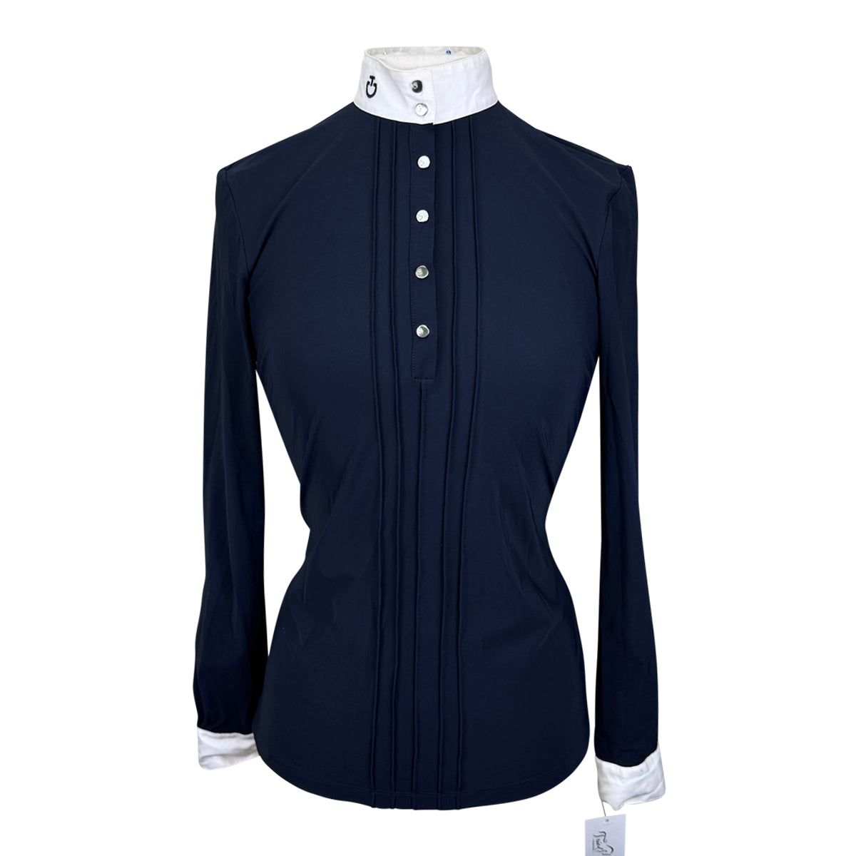 Cavalleria Toscana LS Show Shirt in Navy