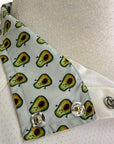 Essex Classics S/S Talent Yarn Show Shirt in White/Avocados