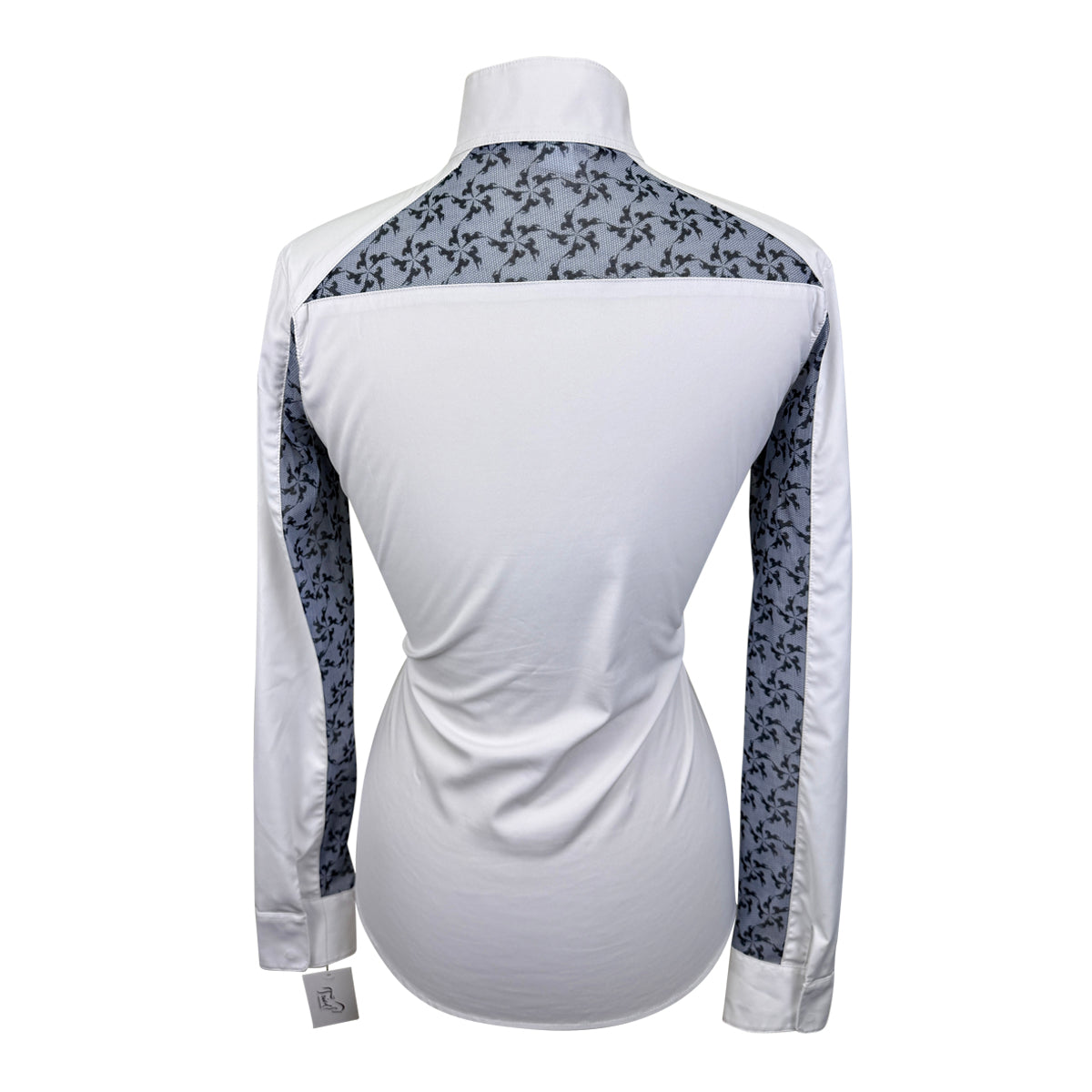 RJ Classics 'Lauren' Show Shirt in White/Horse Spiral