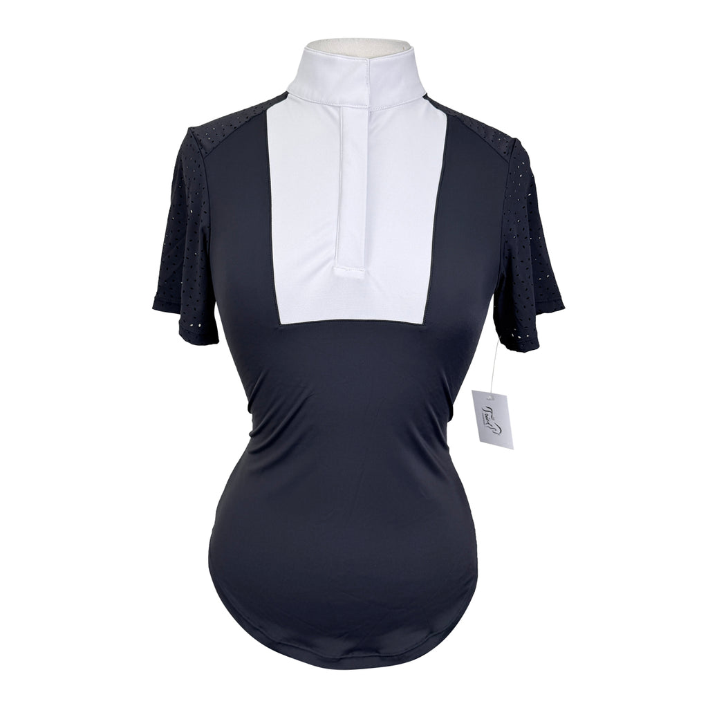 Free Ride Equestrian 'Amelia' SS Show Shirt in Grey