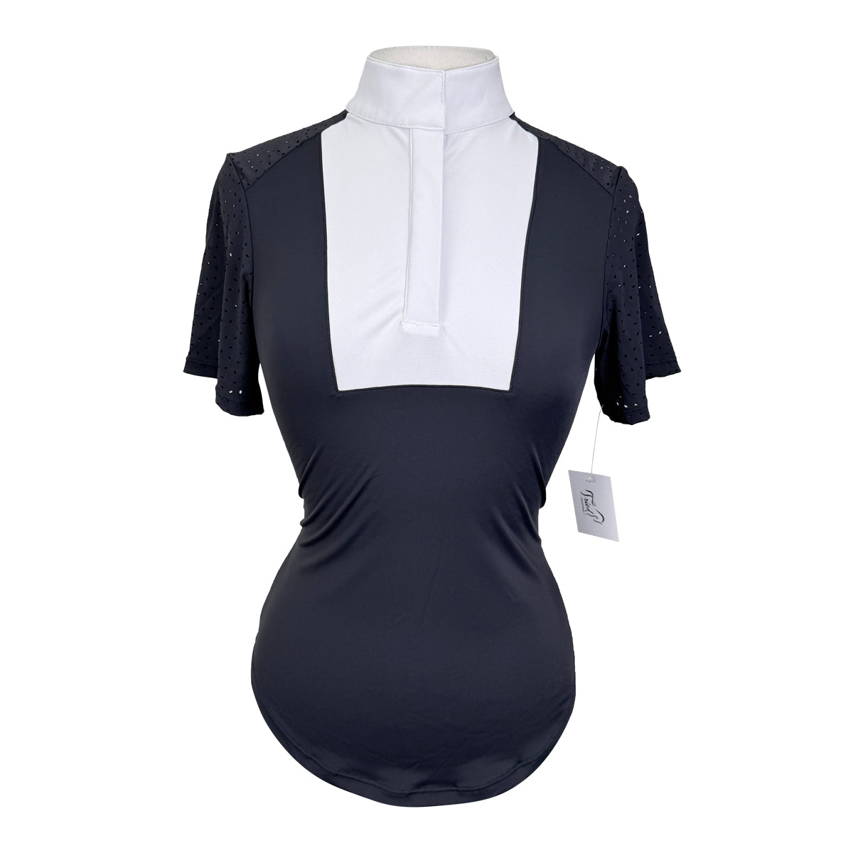 Free Ride Equestrian 'Amelia' SS Show Shirt in Grey