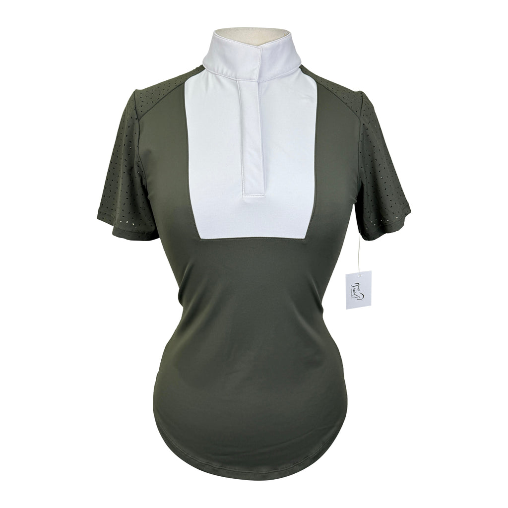 Free Ride Equestrian 'Amelia' SS Show Shirt in Sage
