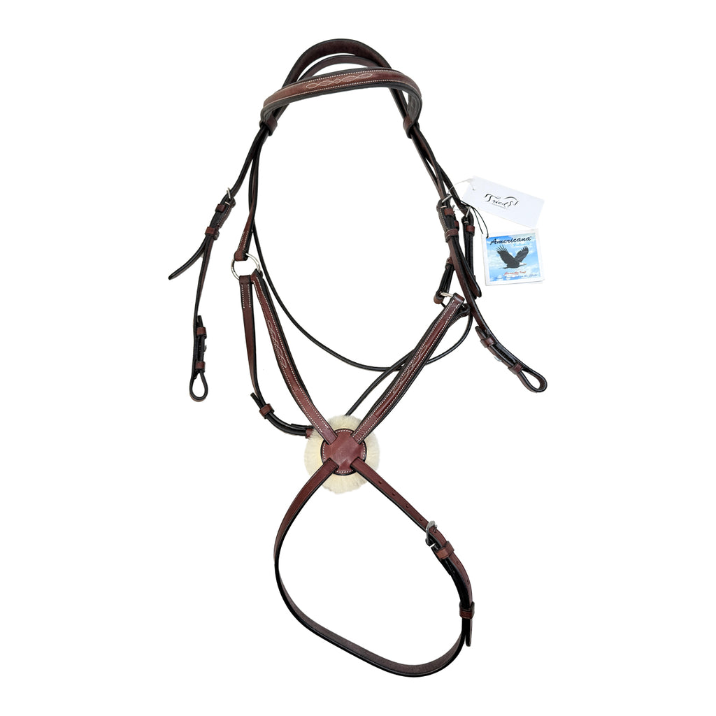 Harmohn Kraft Padded Figure 8 Bridle in Brown