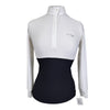 Iago Long Sleeve Competition Shirt in Black/White