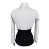 Iago Long Sleeve Competition Shirt in Black/White