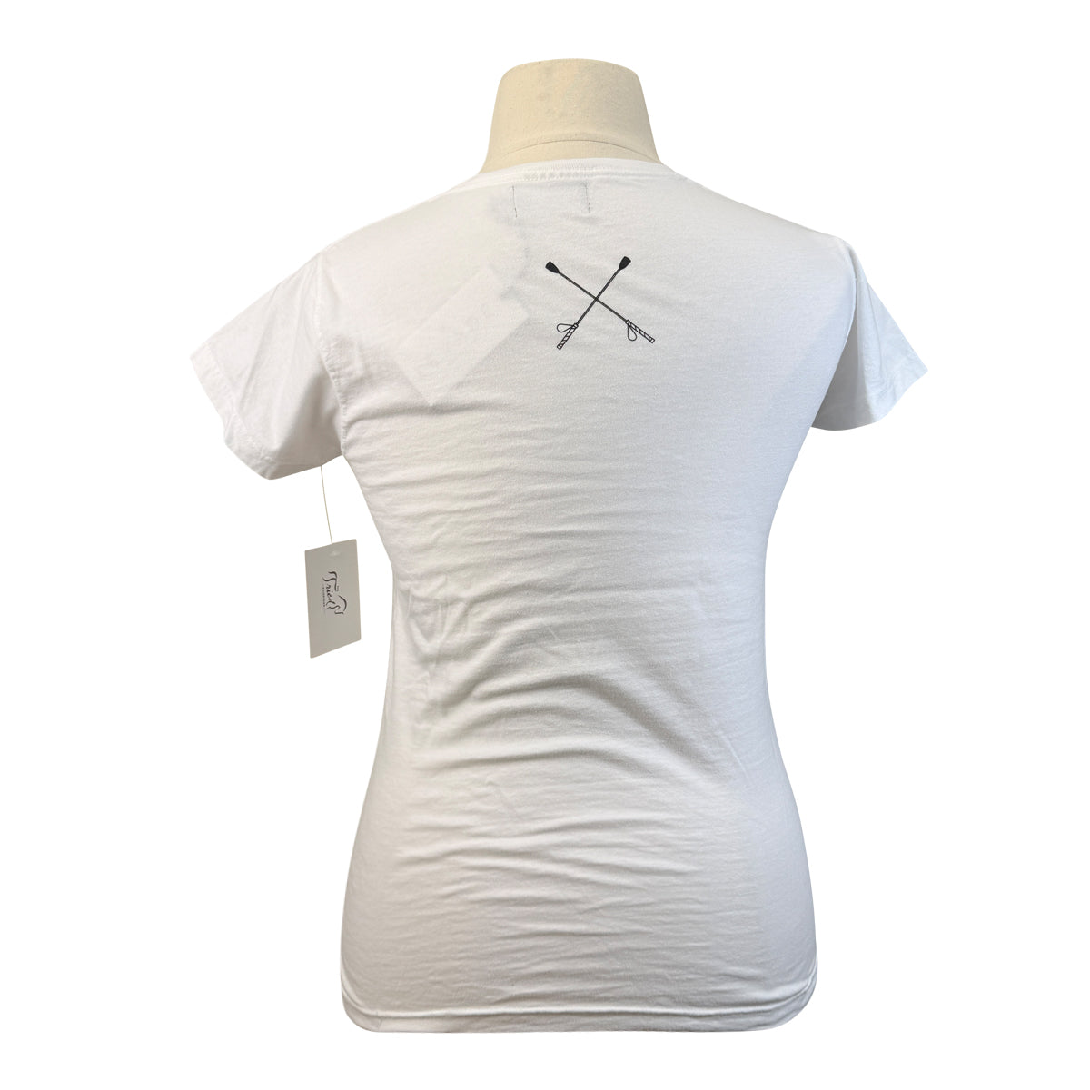 Levade 'Eventing' Vintage Varsity Tee in White