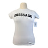 Levade 'Dressage' Vintage Varsity Tee in White