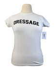 Levade 'Dressage' Vintage Varsity Tee in White