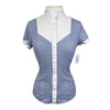 For Horses 'Gloria' Technical Show Shirt in Blue/White Horses