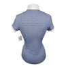 For Horses 'Gloria' Technical Show Shirt in Blue/White Horses
