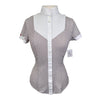 For Horses 'Gloria' Technical Show Shirt in Red Horseshoes
