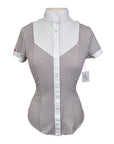 For Horses 'Gloria' Technical Show Shirt in Red Horseshoes