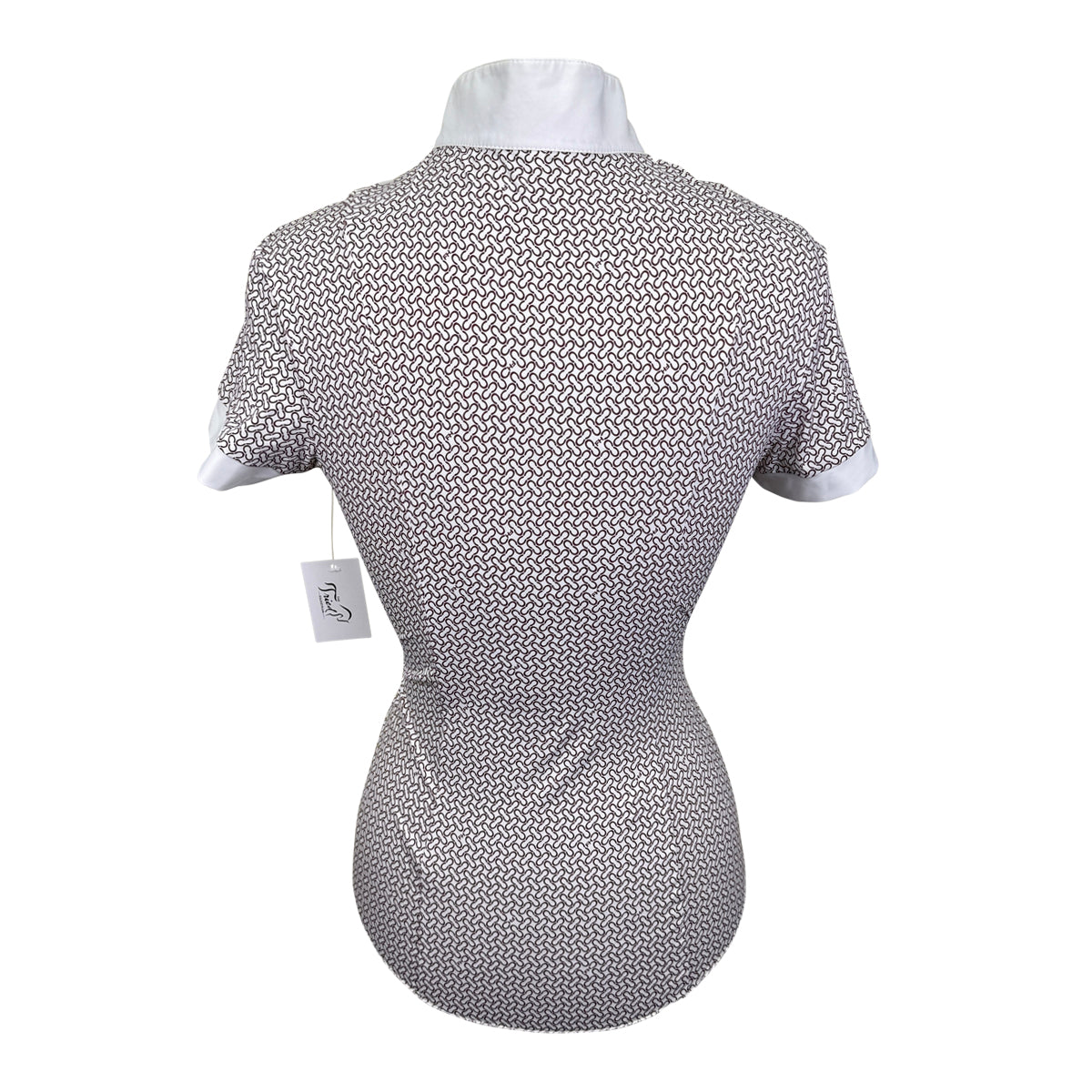 For Horses 'Gloria' Technical Show Shirt in Red Horseshoes