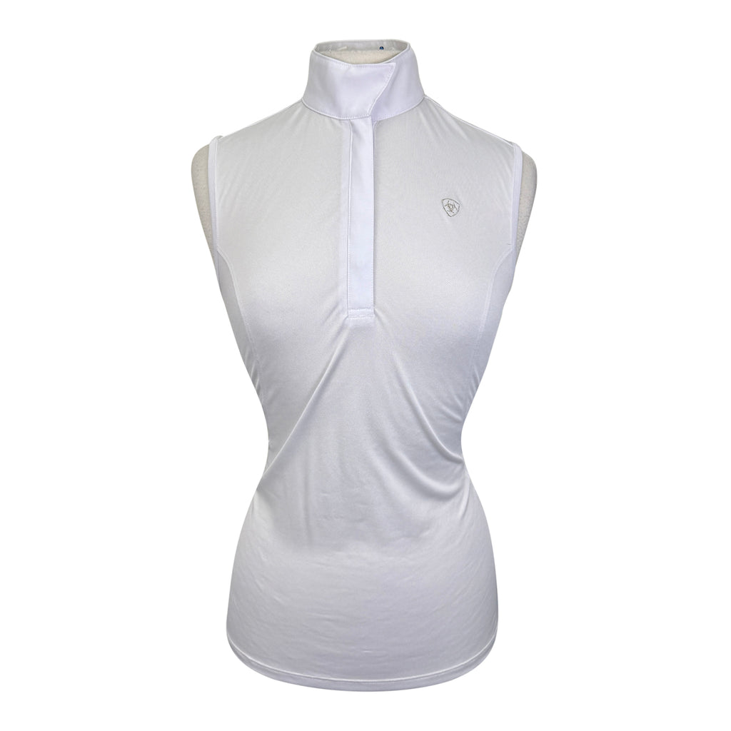 Ariat Pro Series 'Aptos Vent' Sleeveless Show Shirt in White